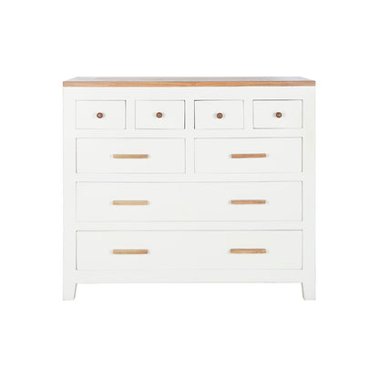 Chest of drawers DKD Home Decor White Brown Acacia Mango wood Urban 110 x 45 x 100 cm