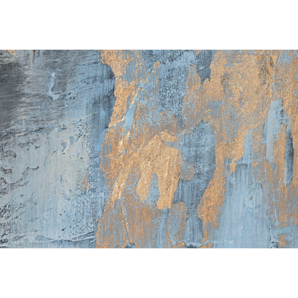 Painting Home ESPRIT Blue White Abstract Modern 187 x 3,8 x 126 cm Home ESPRIT