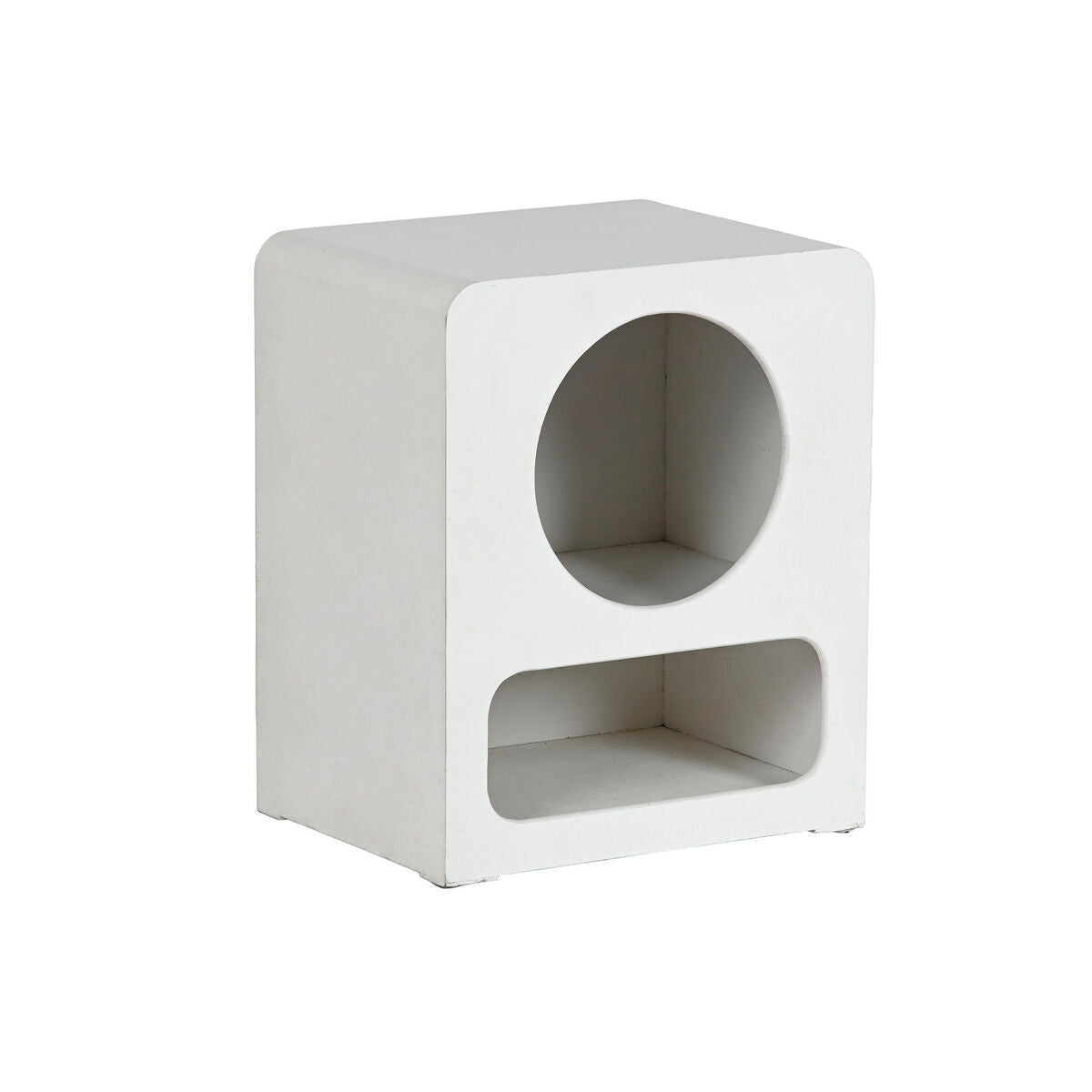 Nightstand Home ESPRIT White MDF Wood 40 x 30 x 48 cm