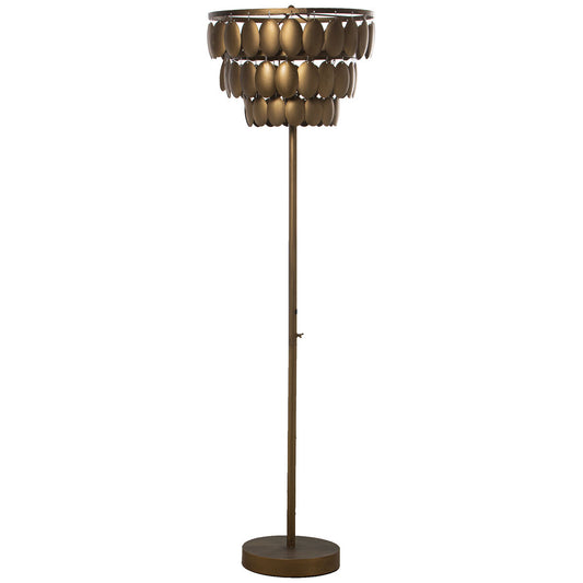 Floor Lamp Alexandra House Living Gold Golden 60 W 29 x 6 x 29 cm Alexandra House Living