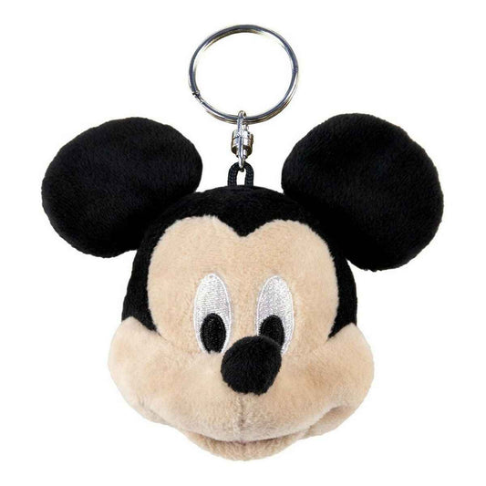 Cuddly Toy Keyring Mickey Mouse Black Mickey Mouse