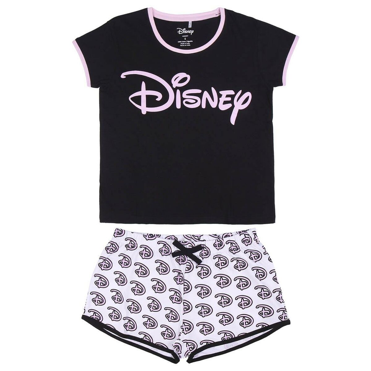 Pyjama Disney Schwarz (Erwachsene)