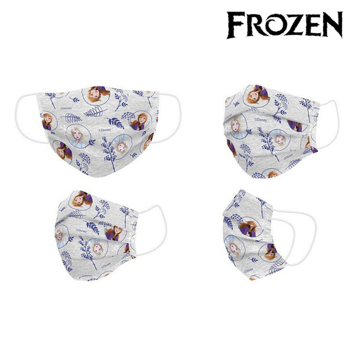 Hygienische Gesichtsmaske Frozen Kinder Grau