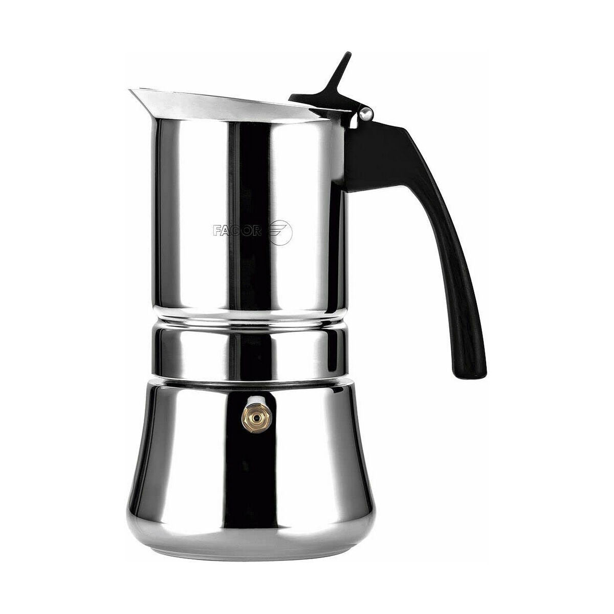 Italian Coffee Pot Fagor Etnica Stainless steel 18/10 6 Cups