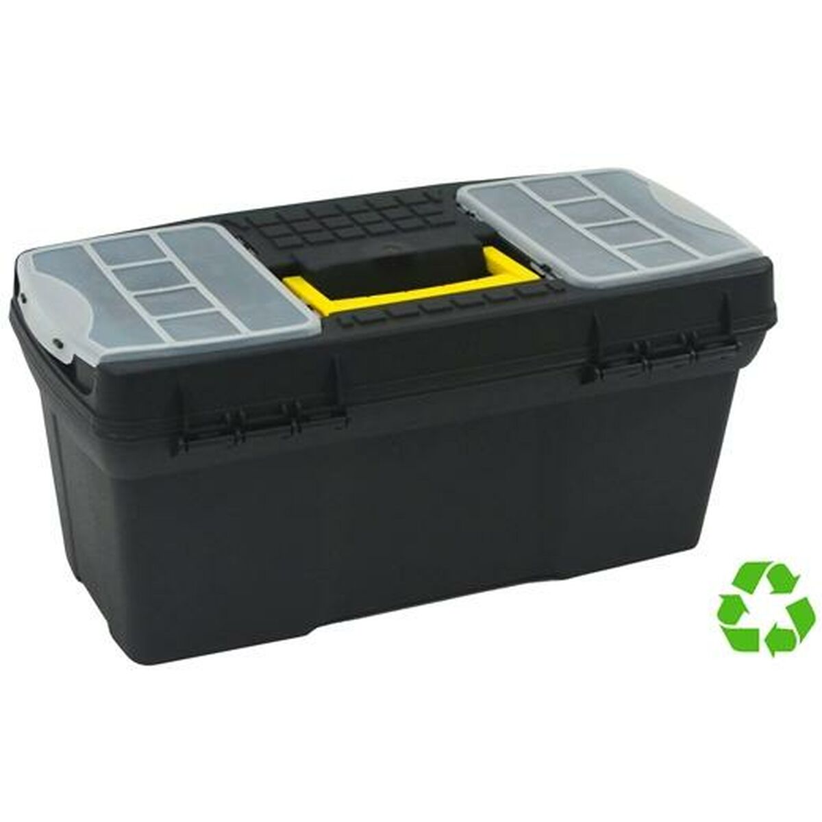 Toolbox with Compartments Archivo 2000 19 x 39 x 18 cm Black Archivo 2000