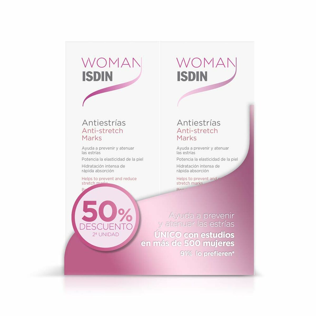 Anti-Dehnungsstreifen-Creme Isdin Woman 2 x 250 ml 250 ml