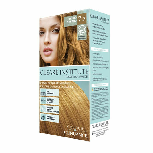 Permanente Creme-Coloration Clearé Institute Colour Clinuance Nr. 7.3-rubio dorado