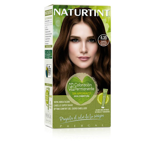 Dauerhafte Färbung Naturtint Naturtint 4.35 marrón capuccino intensiv Ohne Ammoniak (170 ml)