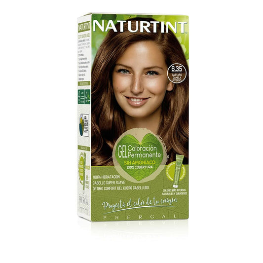 Permanenter Farbstoff Naturtint Naturtint 6,35 castaño canela intenso Ammoniakfrei (170 ml)