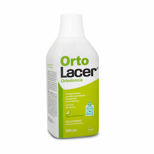 Mundwasser Lacer Ortolacer Kieferorthopädie Pflege Limette 500 ml