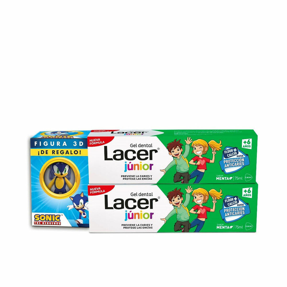 Zahnpasta Lacer Junior 75 ml Minze 2 Einheiten