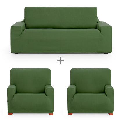 Sofa cover set Eysa ULISES Green 3 Pieces