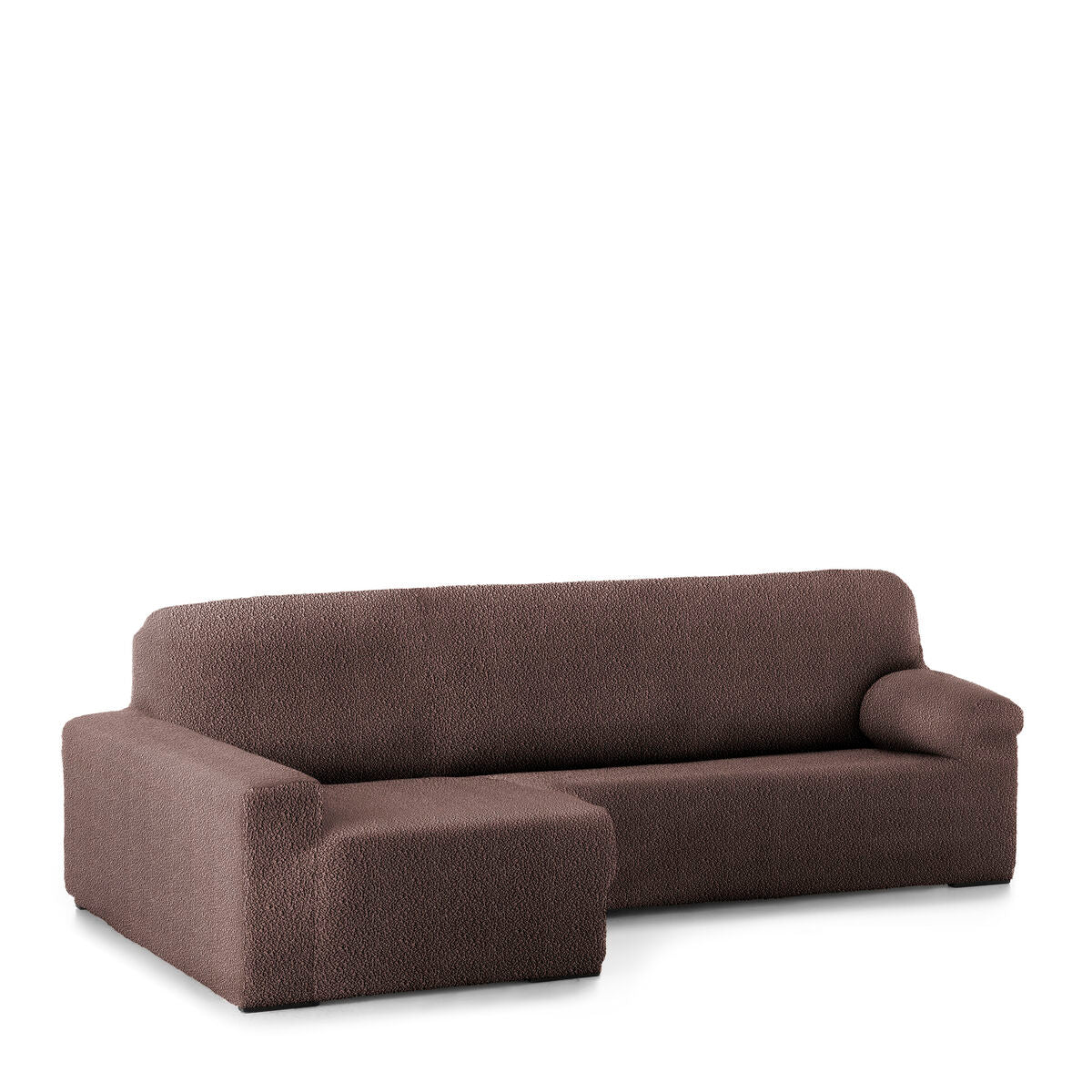 Right short arm chaise longue cover Eysa ROC Brown 180 x 120 x 360 cm Eysa