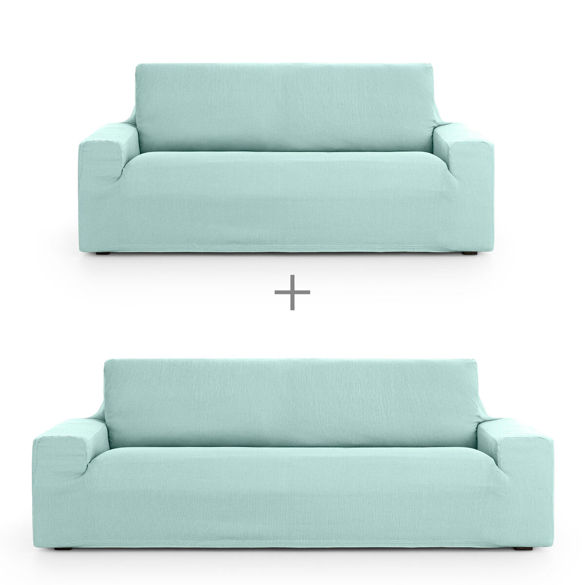 Sofa cover set Eysa ULISES Aquamarine 2 Pieces