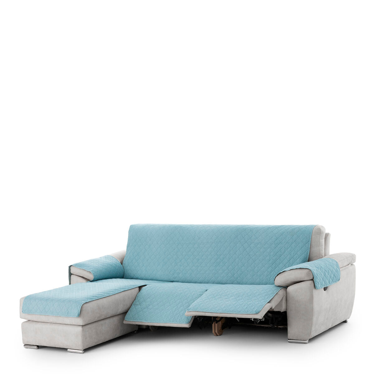 Right short arm chaise longue cover Eysa MONTBLANC Turquoise 100 x 110 x 200 cm Eysa