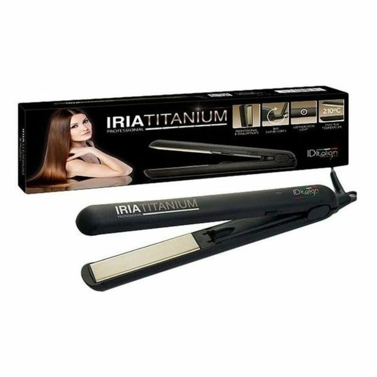 Hair Straightener Iria Titanium Id Italian IDETITIRIA (1 Unit) Id Italian