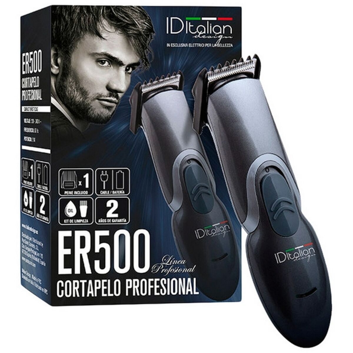 Hair Clippers ER 500 Id Italian Black Id Italian