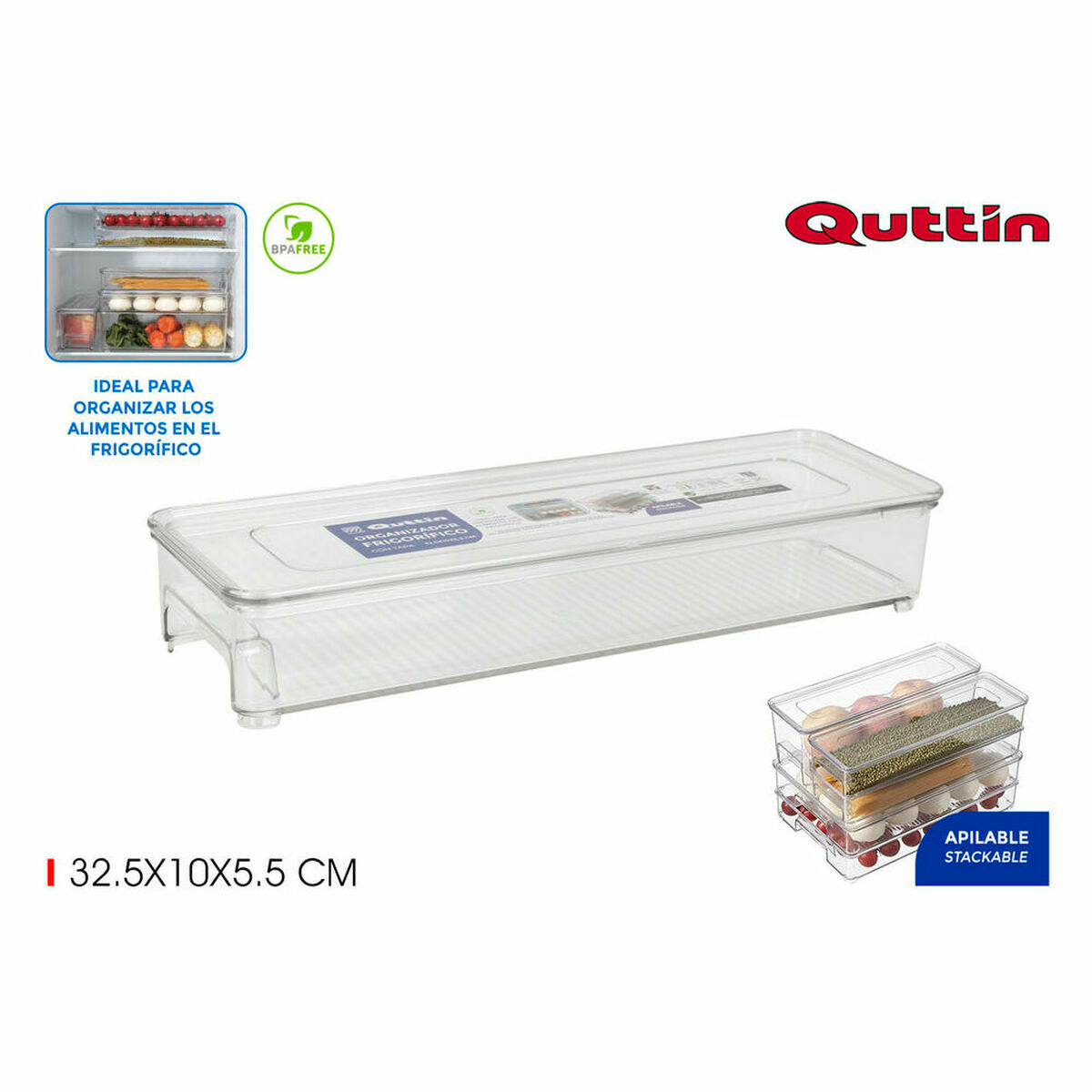 Multi-Purpose Organiser Quttin With lid 32,5 x 10 x 5,5 cm Quttin