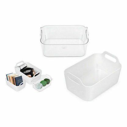 Multi-purpose basket Confortime White 33 x 23,5 x 15,4 cm (12 Units)