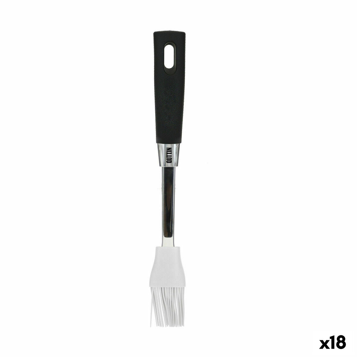 Silicone Pastry Brush Quttin Foodie Black 28 x 4 cm 2 mm (18 Units)