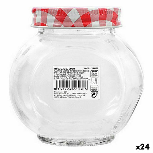 Jar Mediterraneo Glass 480 ml (24 Units)