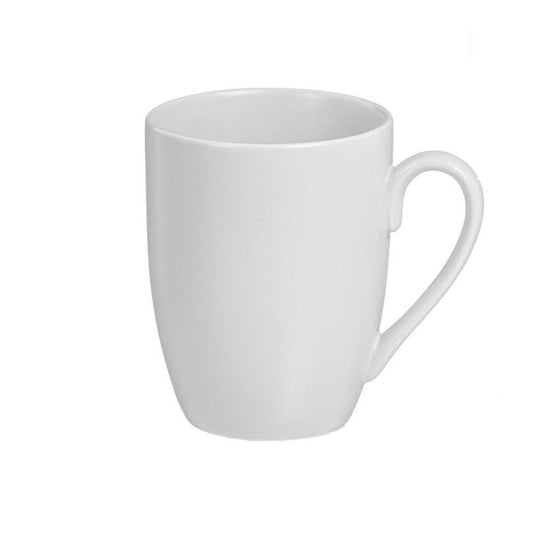 Set of 6 Cups Caison White Porcelain 350 ml Matte finish