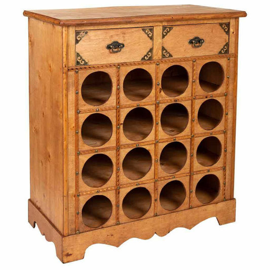 Bottle rack Alexandra House Living PVC Wood Iron 31 x 69 x 63 cm With boxes Alexandra House Living