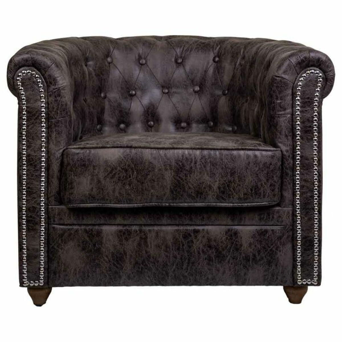 Armchair Alexandra House Living Brown 80 x 72 x 80 cm Upholstery