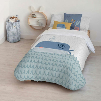 Duvet cover set Kids&Cotton Malu Big Blue 155 x 220 cm Kids&Cotton