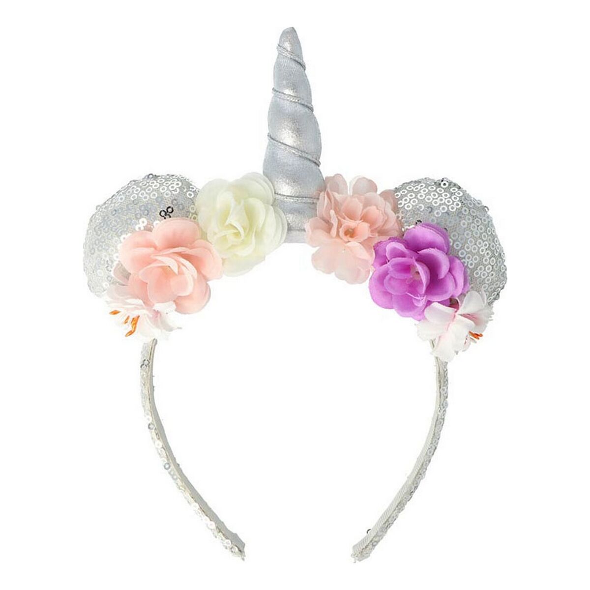 Stirnband Inka Pailletten Dekorative Blumen Einhorn