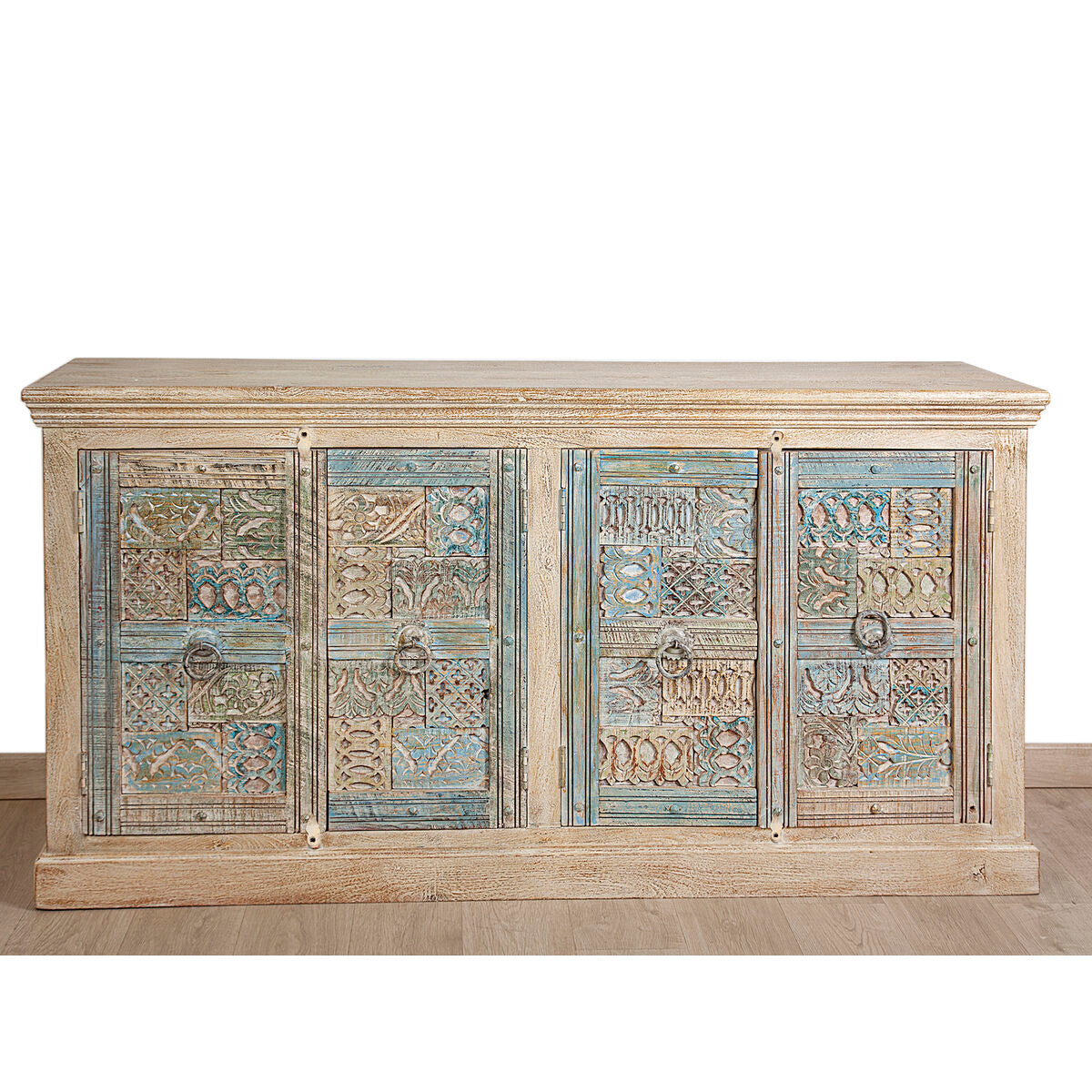 Sideboard Romimex Multicolour Light brown Mango wood 180 x 95 x 40 cm Romimex