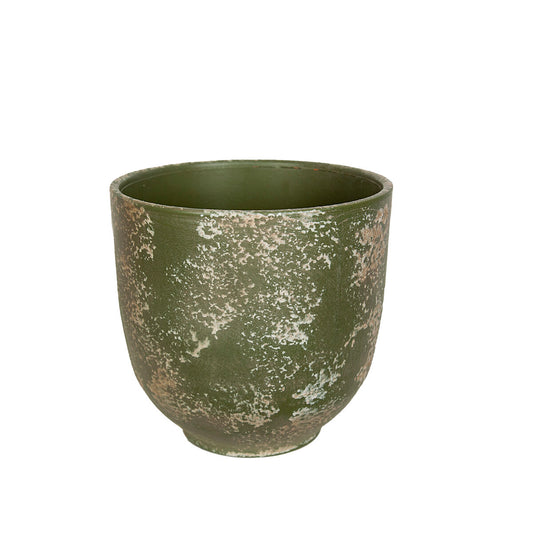 Planter Romimex Green Ceramic 20 x 20 x 20 cm Romimex