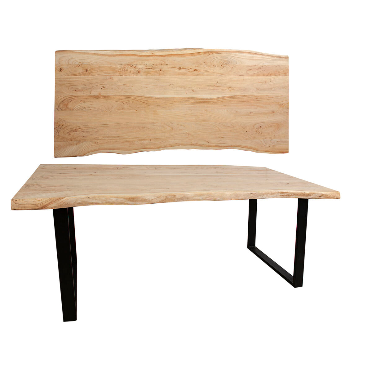 Side table Romimex Brown Black 90 x 77 x 200 cm Romimex