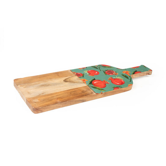 Cutting board Romimex Red Green Mango wood Pomegranate 41 x 2 x 11 cm Romimex