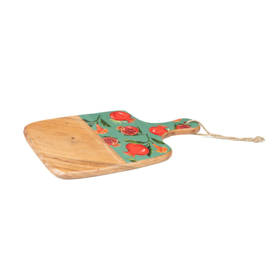 Cutting board Romimex Red Green Mango wood Pomegranate 33 x 2 x 18 cm Romimex