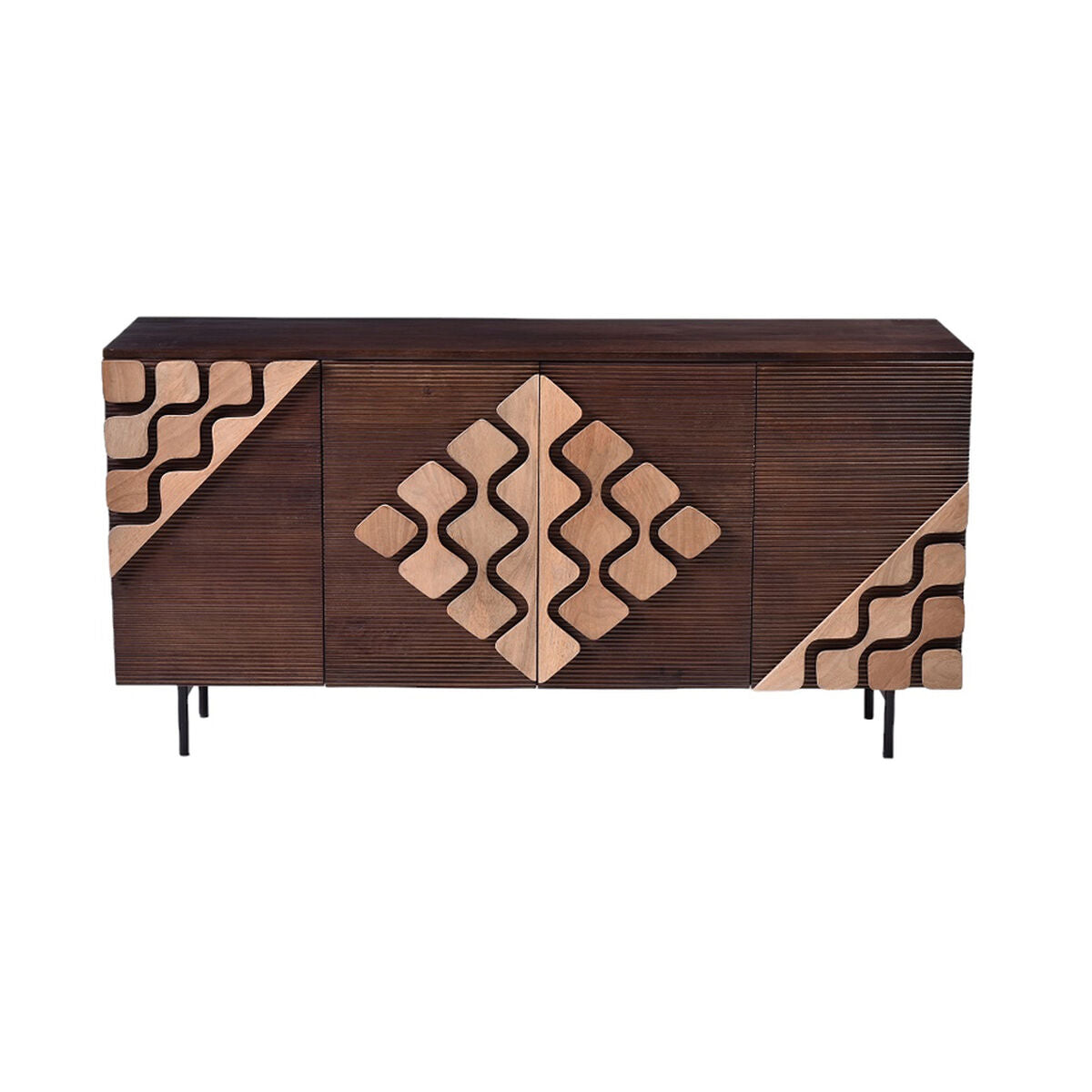 Sideboard Romimex Brown Golden Mango wood 40 x 80 x 150 cm Romimex