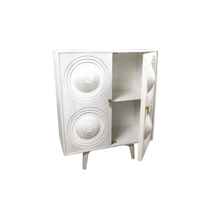 Sideboard Romimex White Mango wood 42 x 111 x 91 cm Romimex