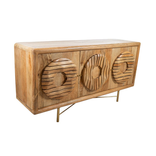 Sideboard Romimex Brown Mango wood 42 x 78 x 153 cm Romimex