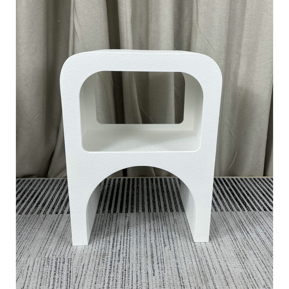 Side table Romimex White MDF Wood 41 x 56 x 30 cm Romimex