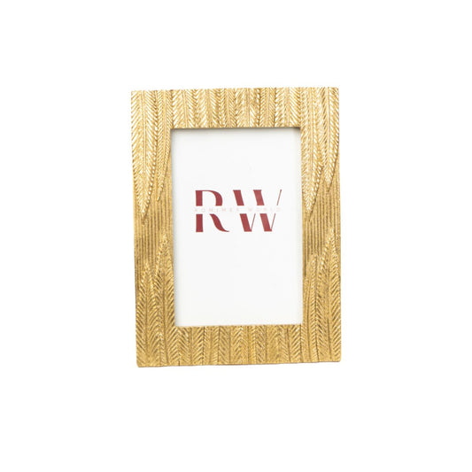 Photo frame Romimex Golden Resin 10 x 15 x 2 cm Romimex