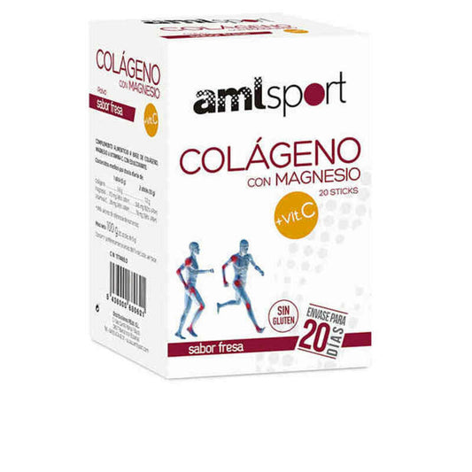 Nahrungsergänzungsmittel Amlsport Kollagen Magnesium Vitamin C (20 uds)