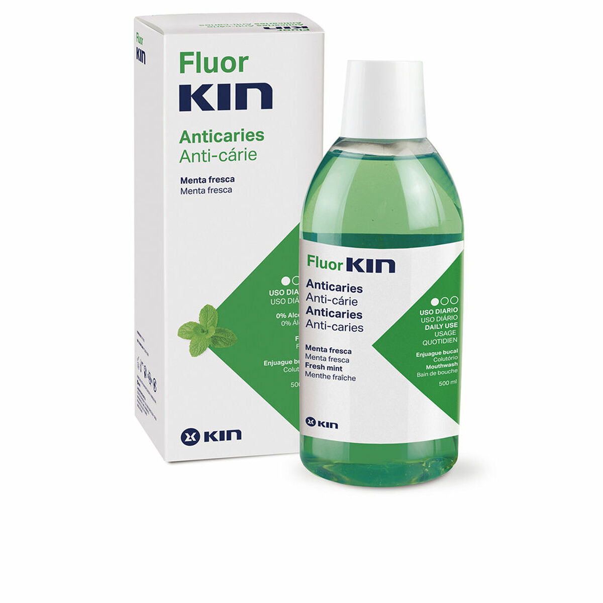 Mundwasser Kin Fluorkin Mint Anti-Karies 500 ml