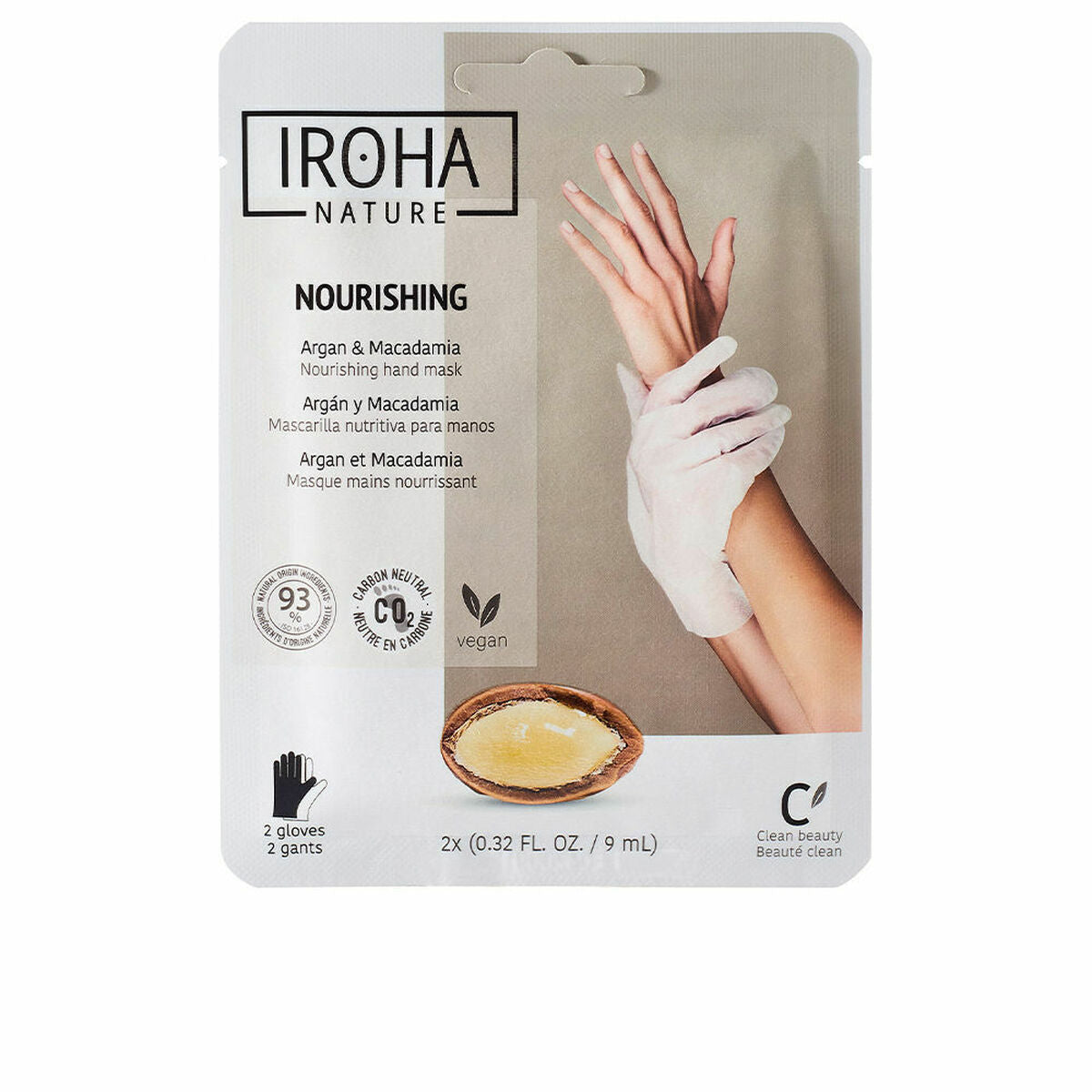 Handpflegehandschuhe Iroha Argan Macadamia Macadamia Argan (1 Stück)