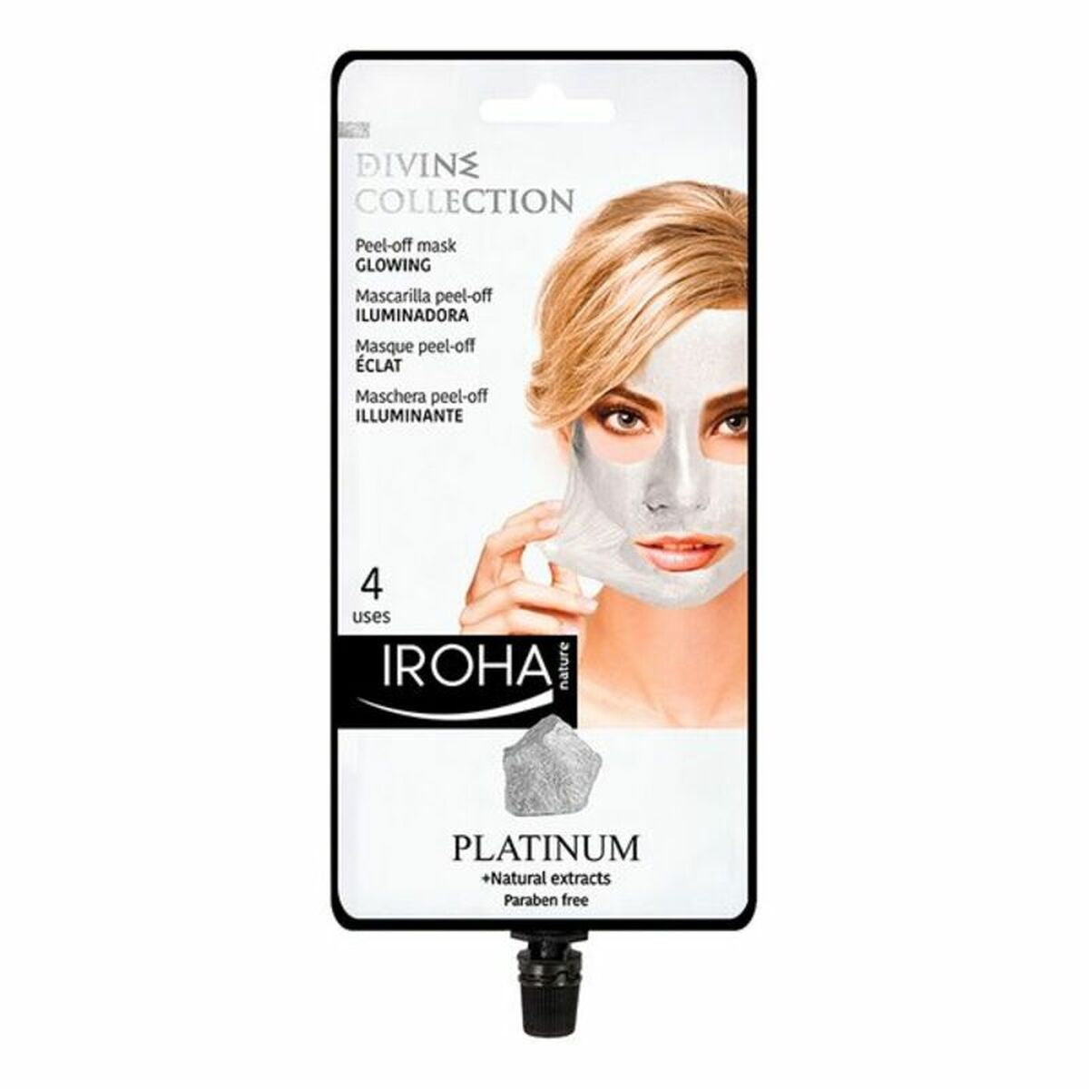 Gesichtsmaske Peel Off Platinum Iroha Platinum