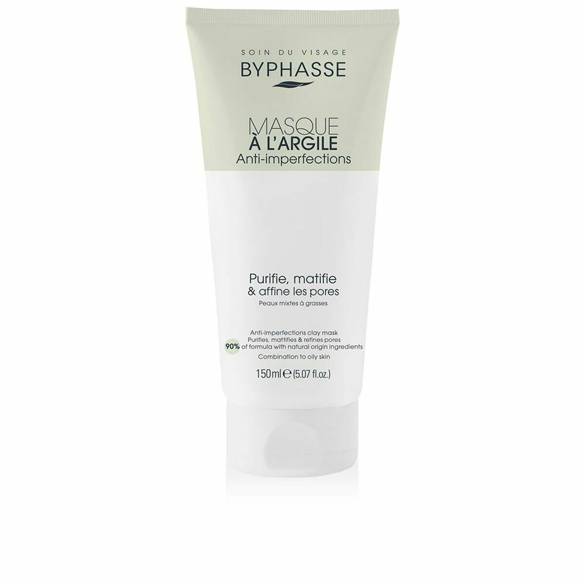 Gesichtsmaske Byphasse Mascarilla De Arcilla Anti-Unreinheiten Mattierendes Finish Ton 150 ml