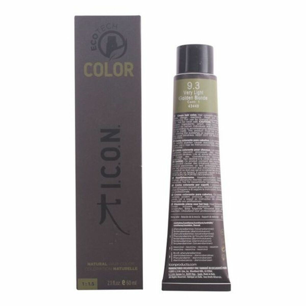 Permanenter Farbstoff Ecotech Color Natural Color Icon Ecotech Color Nr. 9,0-Rubio Muy Claro 60 ml