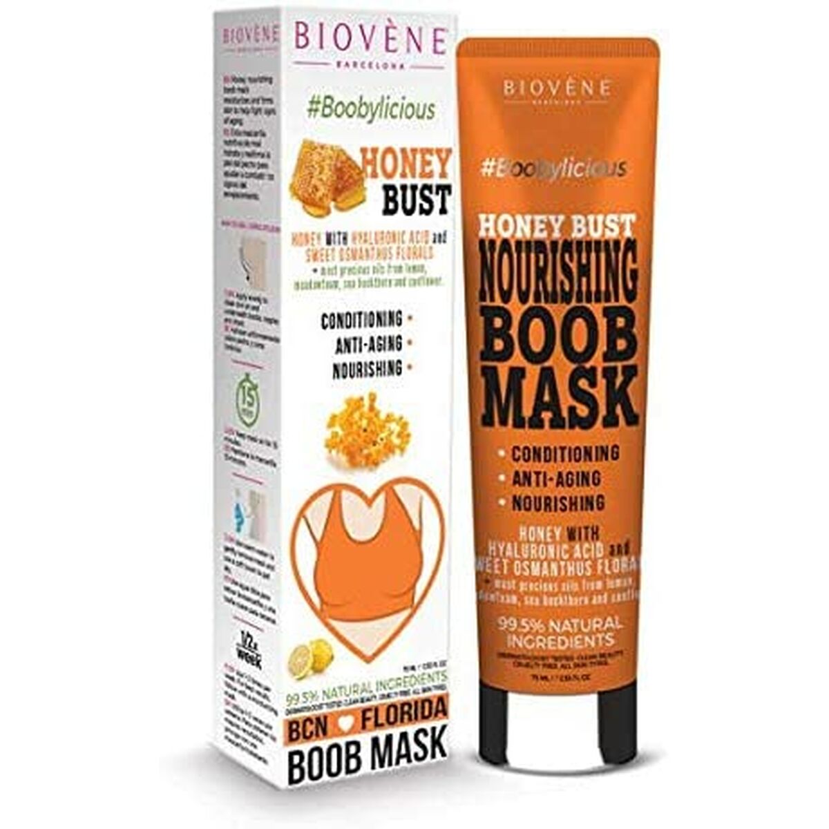 Busenverstärker-Creme für Damen Biovène Honey Bust 75 ml