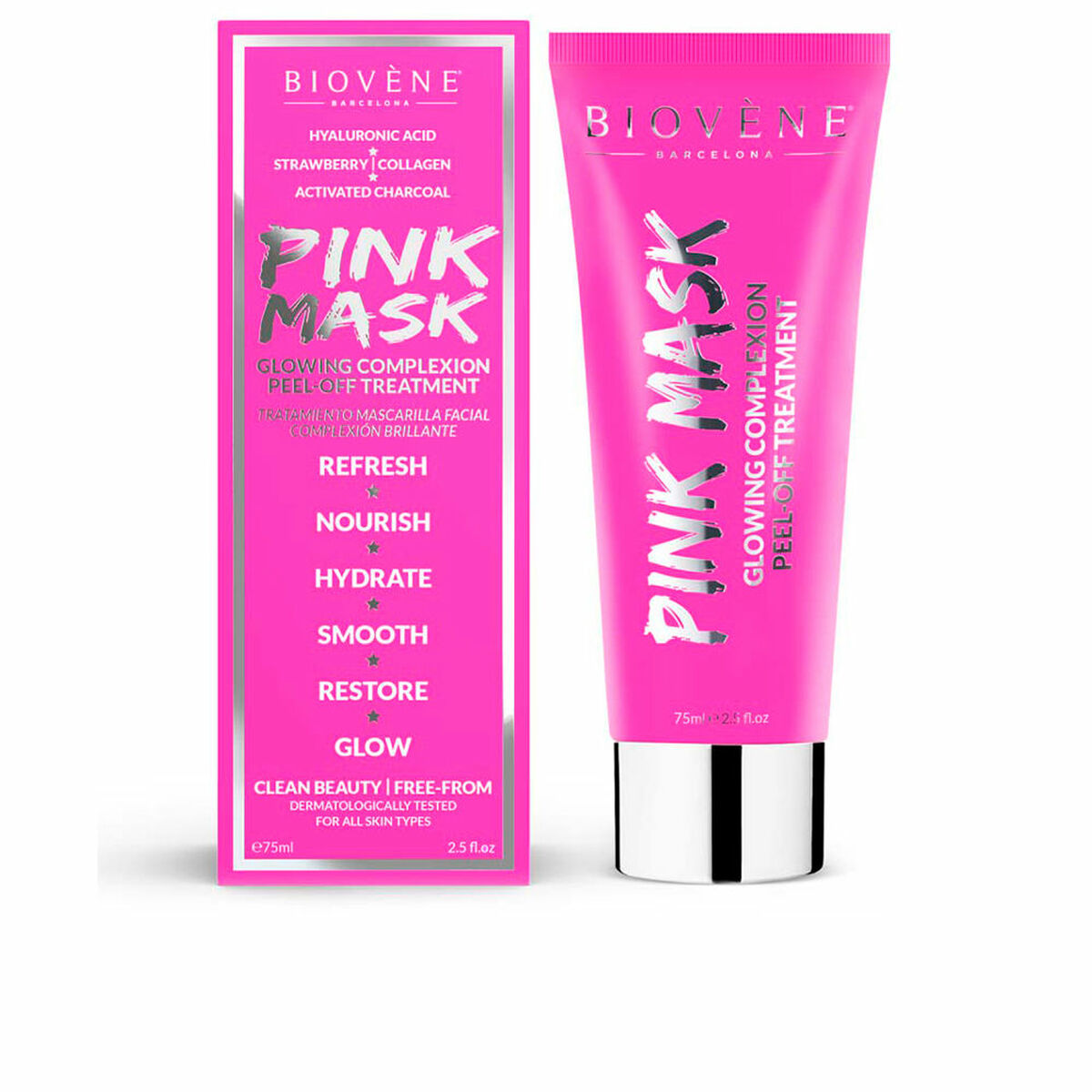 Gesichtsmaske Peel Off Biovène Rosa 75 ml