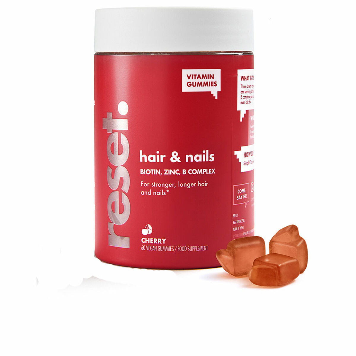 Nahrungsergänzungsmittel Reset Hair &amp; Nails Gums 60 Einheiten