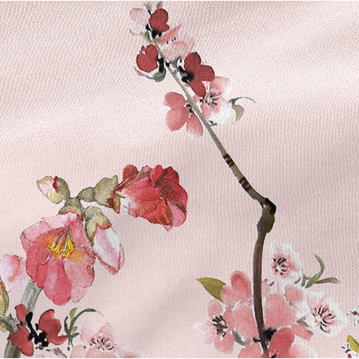 Pillowcase HappyFriday Chinoiserie rose Multicolour 60 x 70 cm HappyFriday